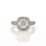 3.02CT Round Diamond Engagement Ring